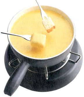 Swiss cheese fondue